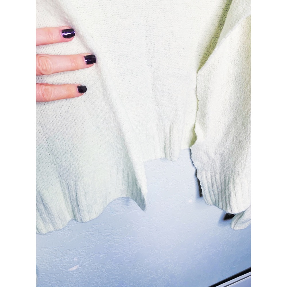 Brandy Melville Ivory Knit Waterfall Cardigan - Picture 5 of 7